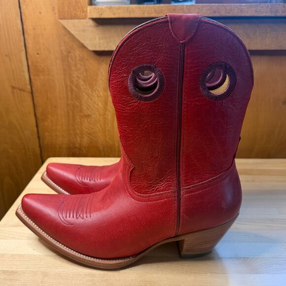 Black Star Matador Leather Boots (Red / Size 10 — Like New) - Picture 3 of 16
